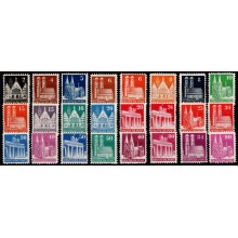 Tyske bygningsværker. Komplet sæt. Postfrisk.